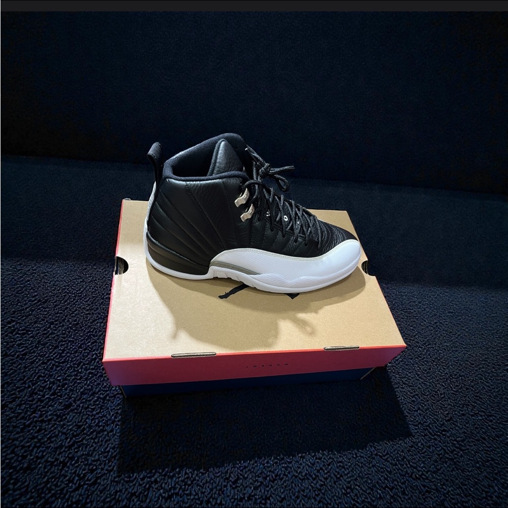 Jordan Black and White High-Top Sneakers